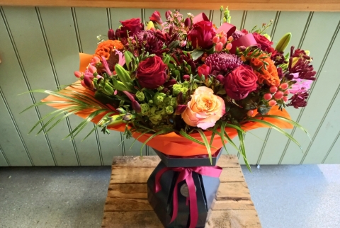 Jacks Favourite – Warm Winter Seasonal Handtied Bouquet